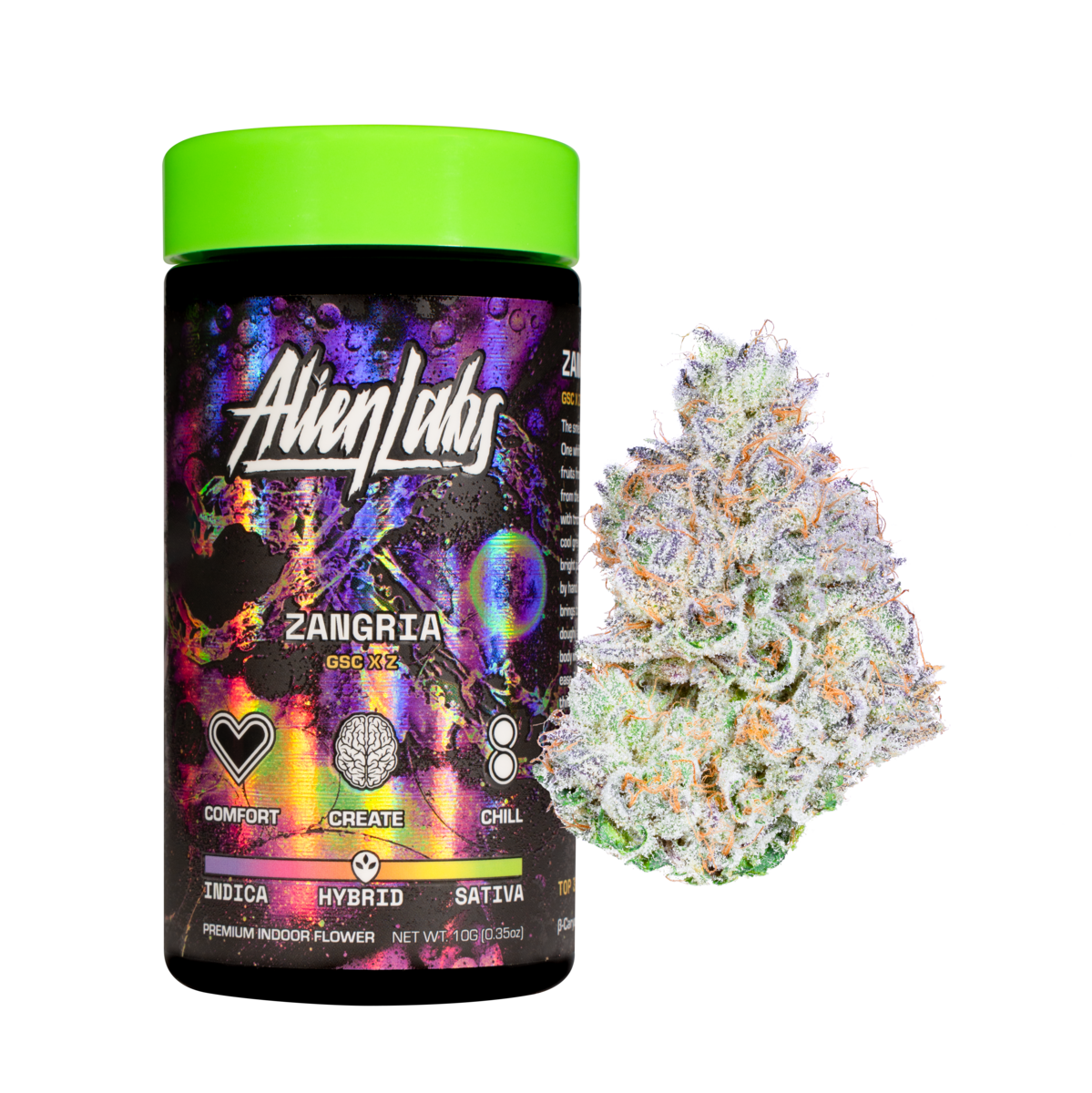 AlienLabs Alien Labs Cannabis Jar 10g Zangria