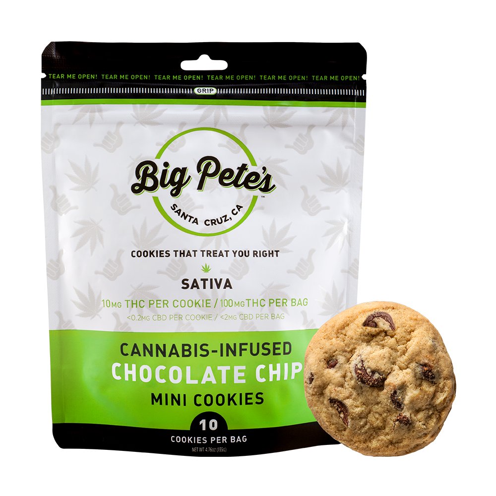 Big Pete's Treats Chocolate Chip - Sativa [10pk] (100mg)