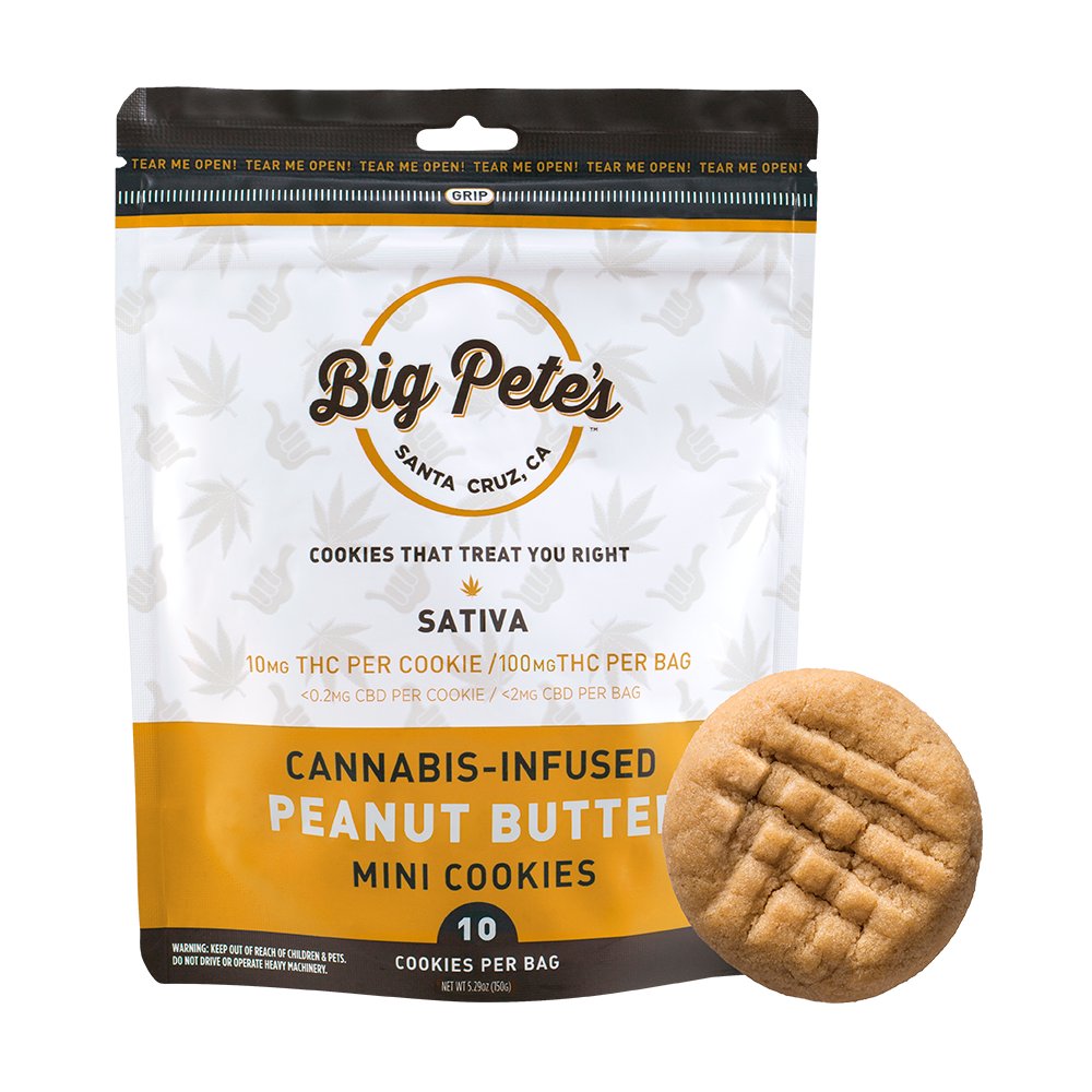 Big Pete's Treats Peanut Butter - Sativa [10pk] (100mg)