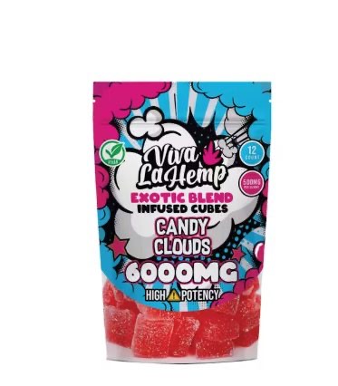 Green Valley Botanicals Exotic Blend Infused Cubes – 6000MG Candy Clouds