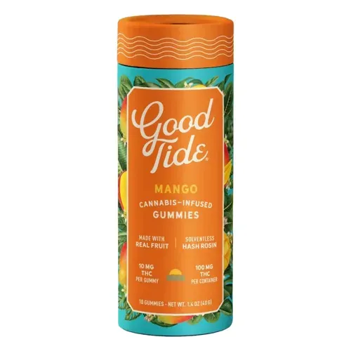 Good Tide Mango Solventless Hash Rosin Gummies