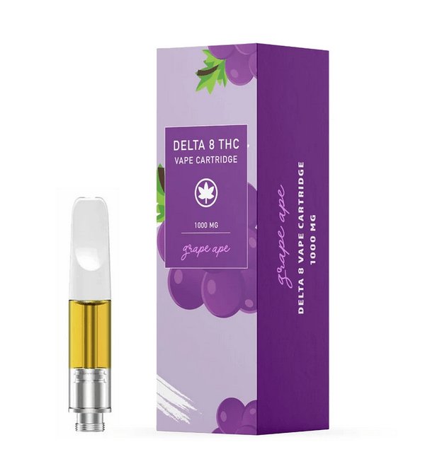 Green Valley Botanicals Grape Ape Delta 8 THC Vape Cartridge