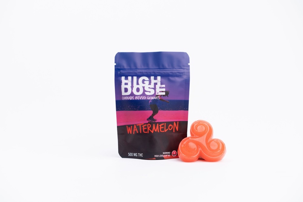 Green Valley Botanicals High Dose 500mg THC Gummy – Watermelon