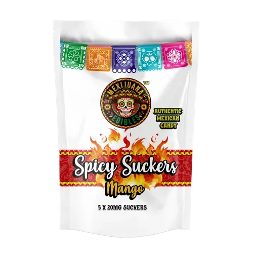 Mexijuana Spicy Suckers Mango with Chamoy and Tajin 5pk