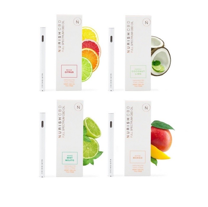 Green Valley Botanicals Nurish CBD Disposable Vape Cartridge