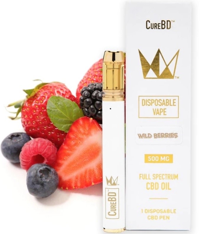Green Valley Botanicals Strawberry Banana CureBD Disposable Vape