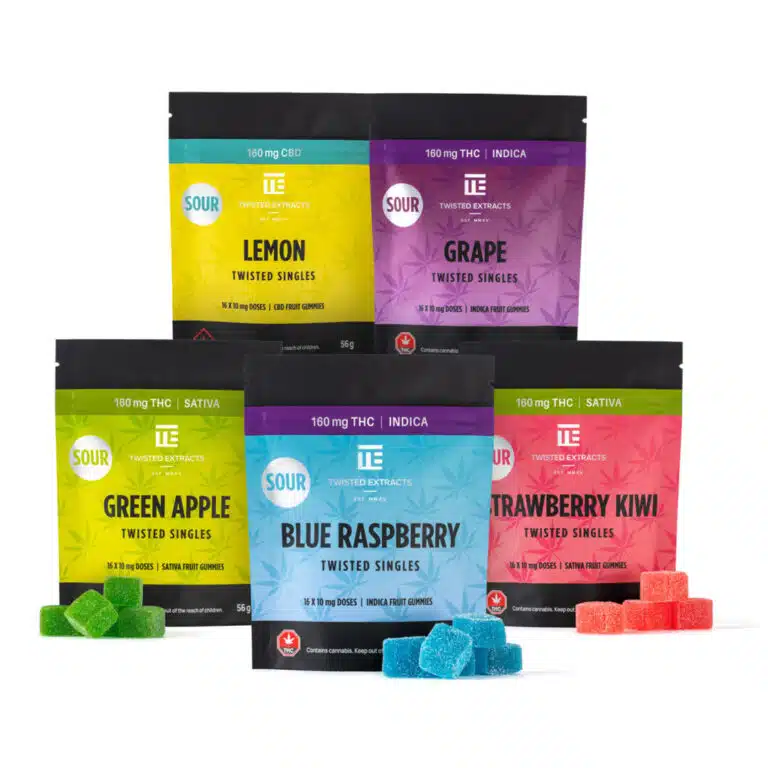 Green Valley Botanicals Twisted Extracts – Twisted Singles Sour Cannabis Gummies